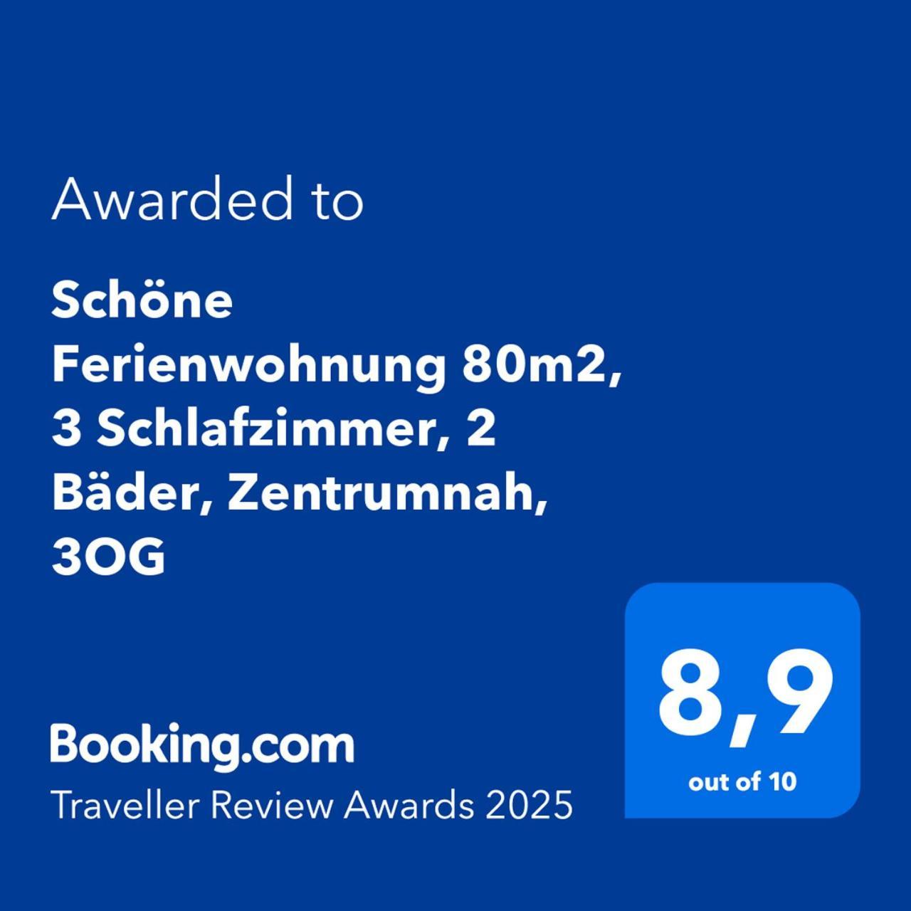 Апартаменты Schoene 80m2, 3 Schlafzimmer, 2 Baeder, Zentrumnah, 3og
